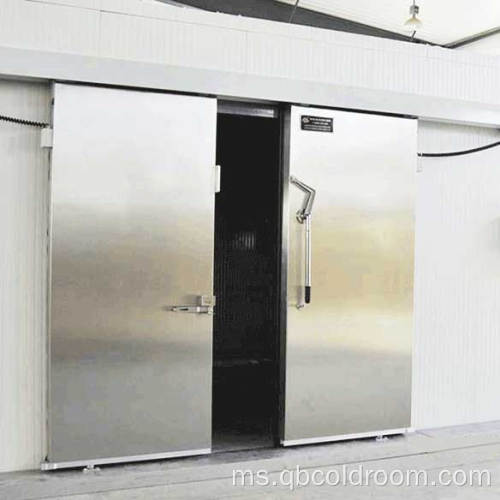Pintu gelongsor pembukaan dua kilang untuk bilik sejuk